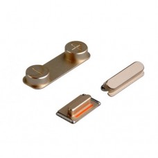 Set de Botões (ON/OFF, Volume e Silencio) iPhone 5S Dourado