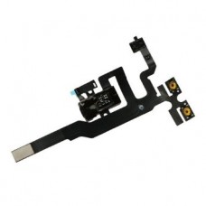 Flex Cable com conector de auriculares, botões de volume e microfone iPhone 4S Preto