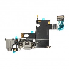 Flex Cable com Conector de Carga, Conector Audio Jack / Auriculares e Microfone para iPhone 6 Cinzento